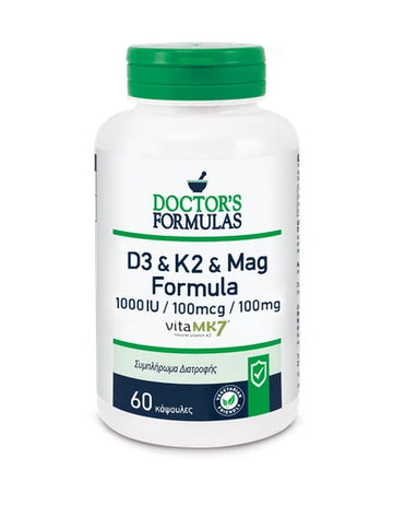 Doctor's Formula D3 K2 & Magnesium Formula 60 κάψουλες